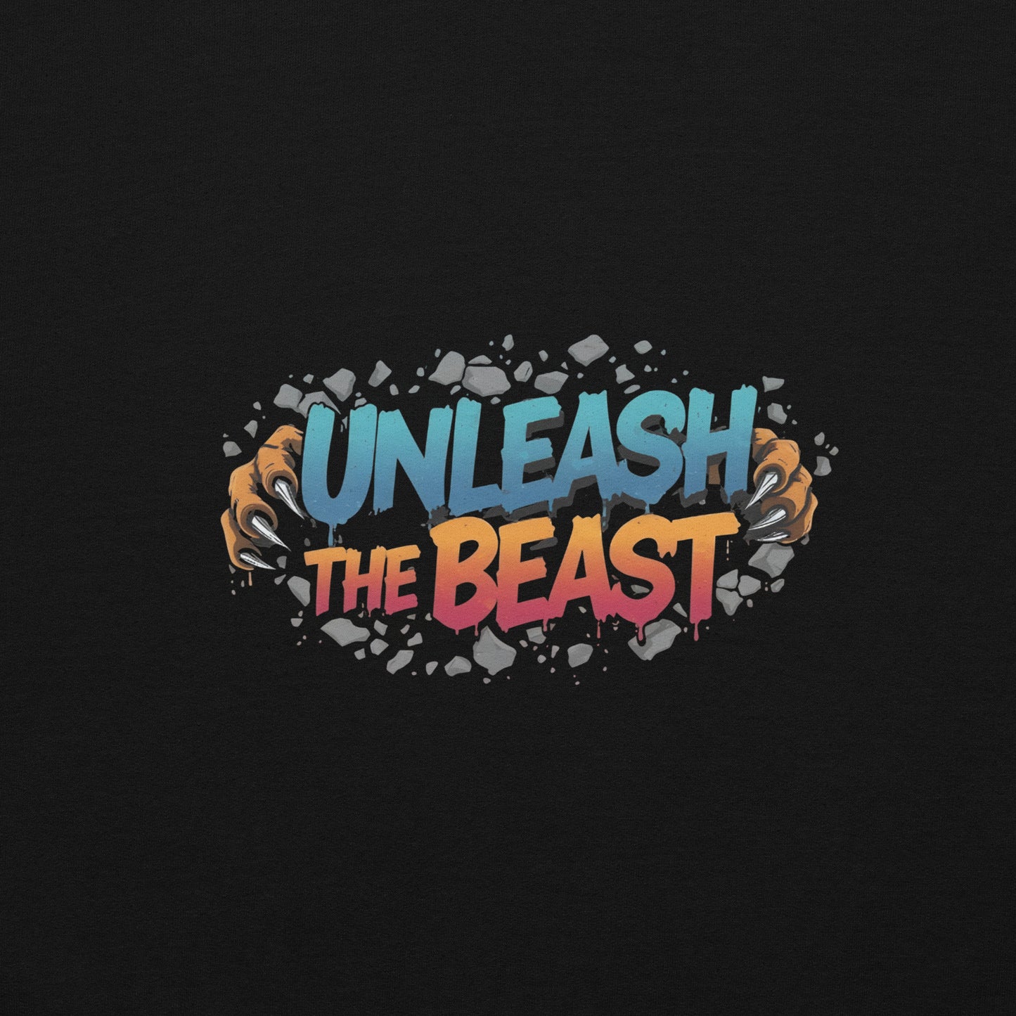 Shatter Effect "Unleash the Beast" Graphic Hoodie