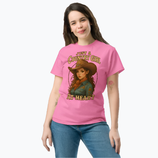Country Girl At Heart - Classic Tee