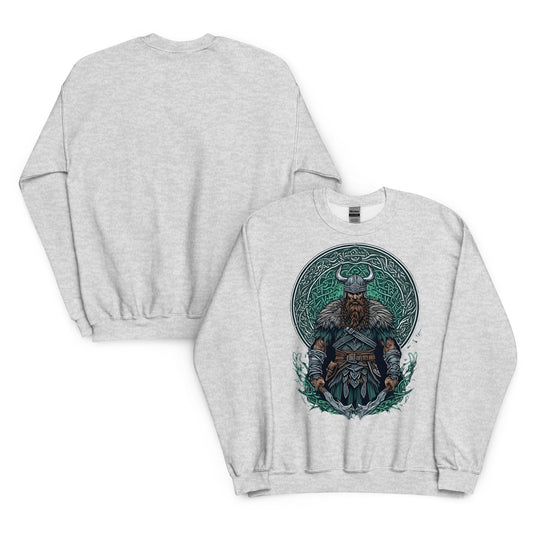 Norse Viking Warrior Graphic Crewneck Sweatshirt