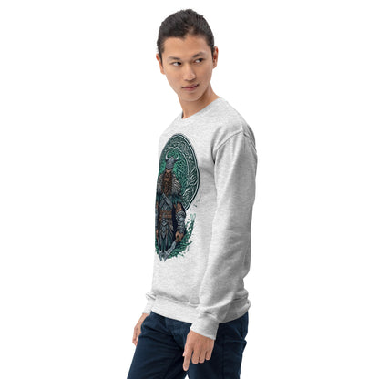 Norse Viking Warrior Graphic Crewneck Sweatshirt