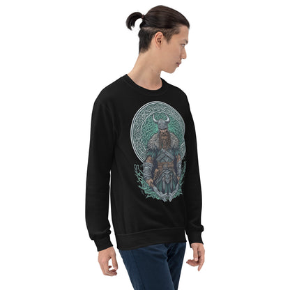 Norse Viking Warrior Graphic Crewneck Sweatshirt